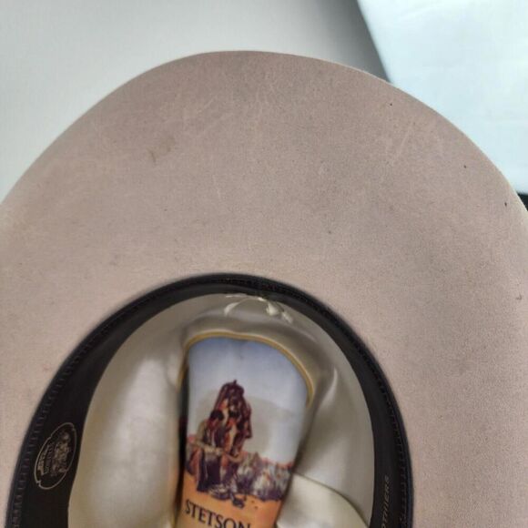 Stetson Beige Cowboy Hat with Feather Accent main image 13